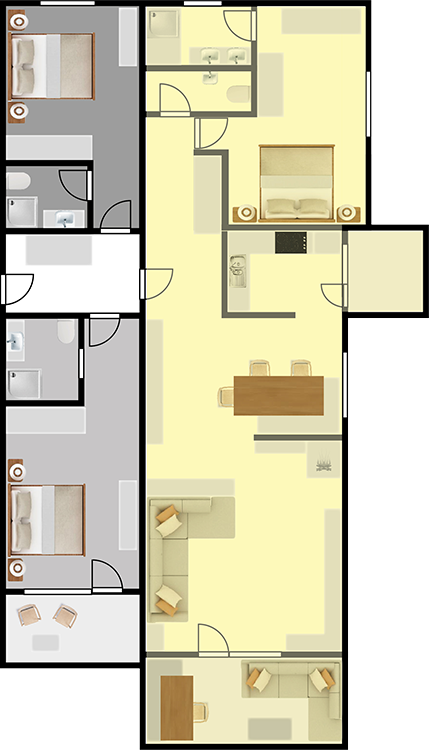 Plan Wohnung Arosa Hauptappartement Plan Wohnung Arosa Hauptappartement